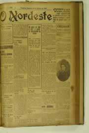 Página do jornal O Nordeste de janeiro de 1927