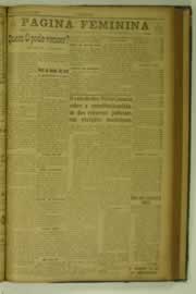 Página do jornal O Nordeste de fevereiro de 1927