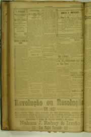 Página do jornal O Nordeste de fevereiro de 1927