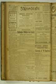 Página do jornal O Nordeste de fevereiro de 1927