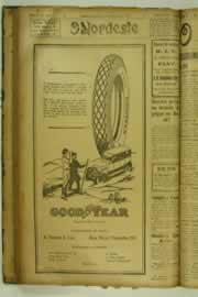 Página do jornal O Nordeste de fevereiro de 1927