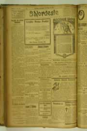 Página do jornal O Nordeste de março de 1927