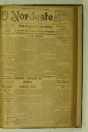 Página do jornal O Nordeste de março de 1927