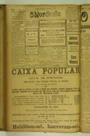 Página do jornal O Nordeste de março de 1927