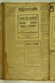 Página do jornal O Nordeste de março de 1927