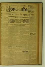 Página do jornal O Nordeste de março de 1927