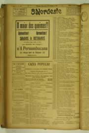 Página do jornal O Nordeste de março de 1927