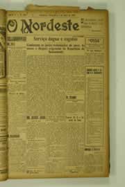 Página do jornal O Nordeste de abril de 1927