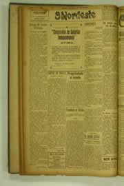 Página do jornal O Nordeste de abril de 1927