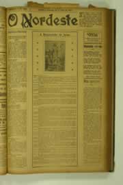 Página do jornal O Nordeste de abril de 1927