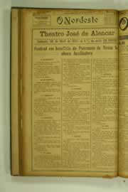 Página do jornal O Nordeste de abril de 1927