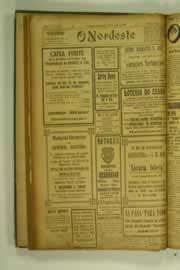 Página do jornal O Nordeste de abril de 1927