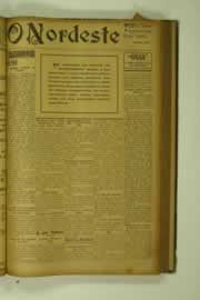 Página do jornal O Nordeste de abril de 1927