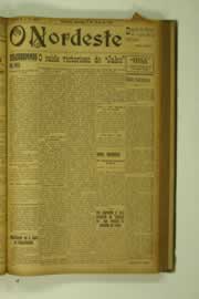 Página do jornal O Nordeste de maio de 1927