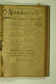 Página do jornal O Nordeste de maio de 1927