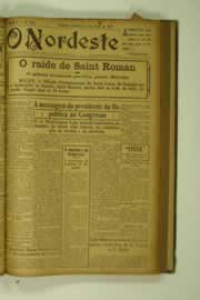 Página do jornal O Nordeste de maio de 1927