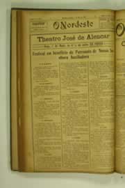 Página do jornal O Nordeste de maio de 1927