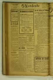 Página do jornal O Nordeste de maio de 1927