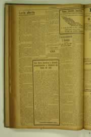 Página do jornal O Nordeste de maio de 1927