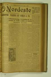 Página do jornal O Nordeste de maio de 1927