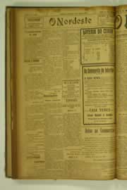 Página do jornal O Nordeste de maio de 1927