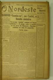 Página do jornal O Nordeste de julho de 1927