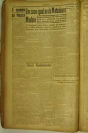 Página do jornal O Nordeste de julho de 1927