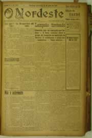 Página do jornal O Nordeste de julho de 1927