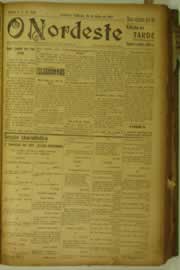 Página do jornal O Nordeste de julho de 1927