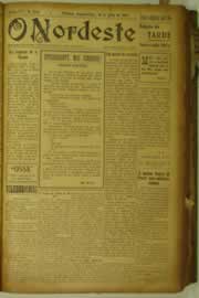 Página do jornal O Nordeste de julho de 1927