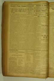 Página do jornal O Nordeste de julho de 1927