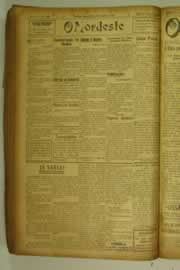 Página do jornal O Nordeste de julho de 1927