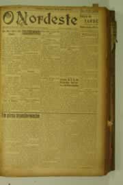 Página do jornal O Nordeste de julho de 1927