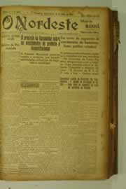 Página do jornal O Nordeste de julho de 1927