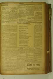 Página do jornal O Nordeste de julho de 1927