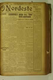 Página do jornal O Nordeste de julho de 1927