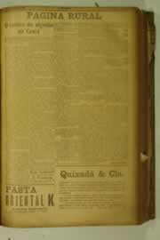 Página do jornal O Nordeste de julho de 1927