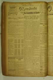 Página do jornal O Nordeste de julho de 1927