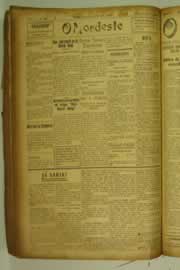Página do jornal O Nordeste de julho de 1927