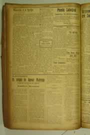 Página do jornal O Nordeste de julho de 1927