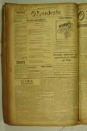 Página do jornal O Nordeste de julho de 1927