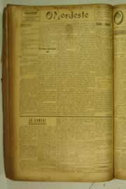 Página do jornal O Nordeste de agosto de 1927