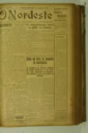 Página do jornal O Nordeste de agosto de 1927