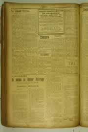 Página do jornal O Nordeste de agosto de 1927
