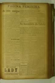 Página do jornal O Nordeste de agosto de 1927