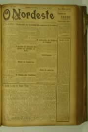 Página do jornal O Nordeste de agosto de 1927