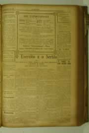 Página do jornal O Nordeste de agosto de 1927