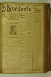 Página do jornal O Nordeste de agosto de 1927