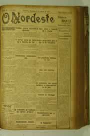 Página do jornal O Nordeste de agosto de 1927