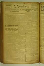 Página do jornal O Nordeste de agosto de 1927